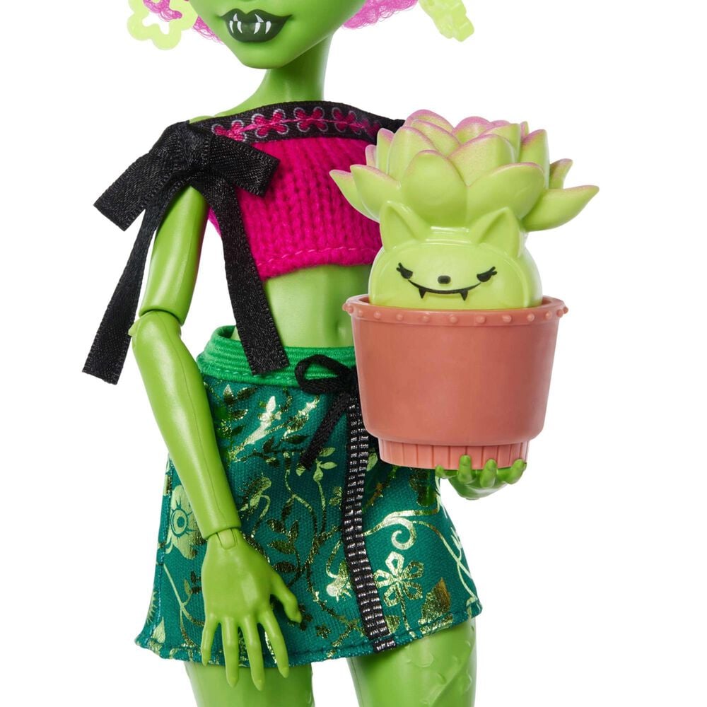 Monster High Self-Scare Secrets Venus Mcflytrap Fashion Doll with Accessories, , large