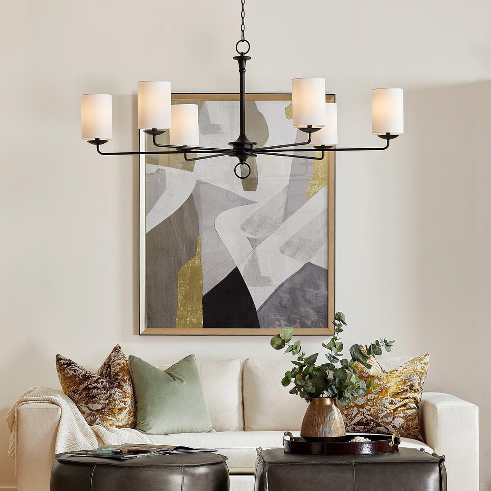 Cyan Ginevra Chandelier in Black, , large