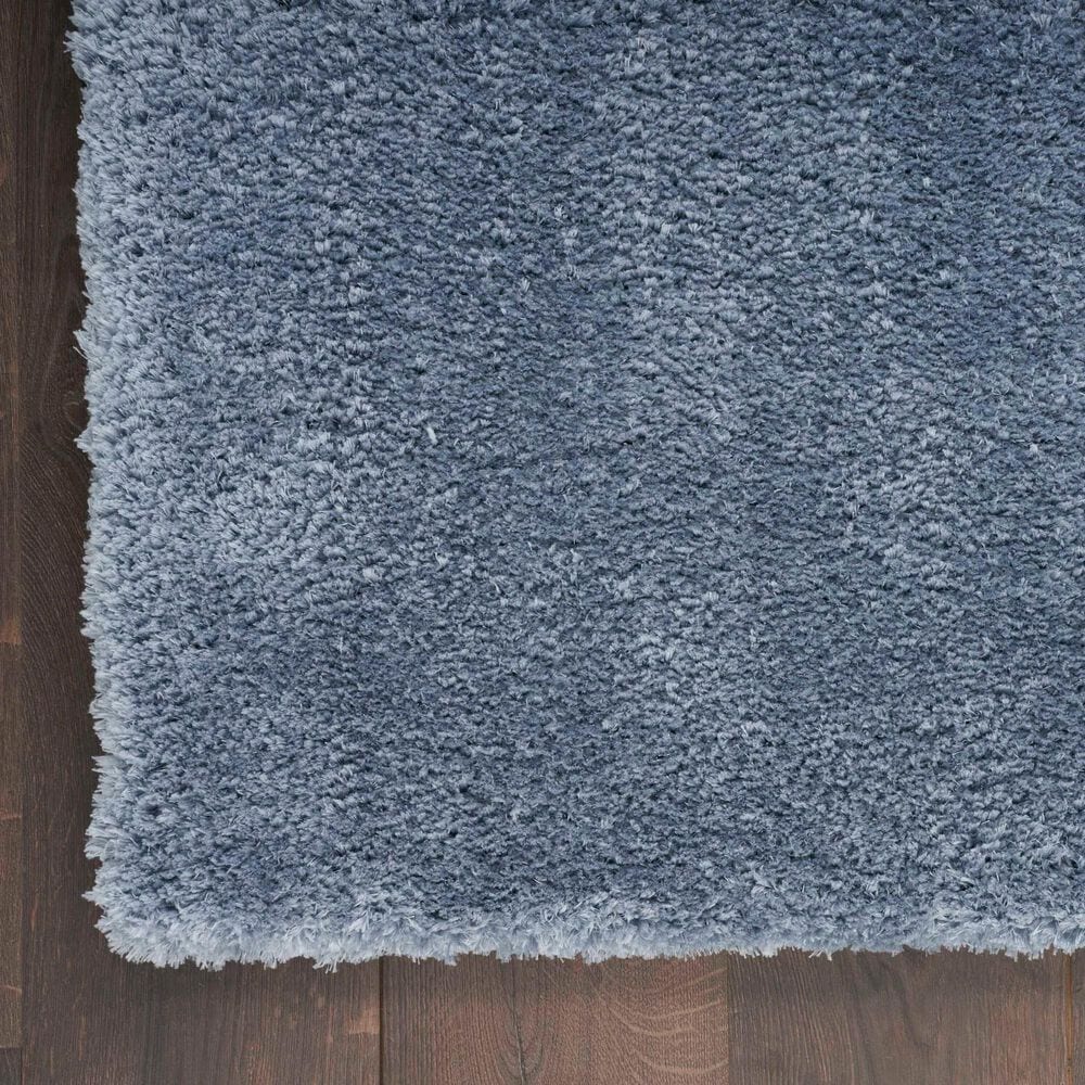 Nourison Dreamy Shag Solid 4&#39; x 6&#39; Light Blue Area Rug, , large