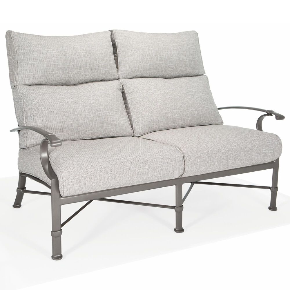 Winston Manor Patio Ultra High Back Loveseat in Linen Lace, , large