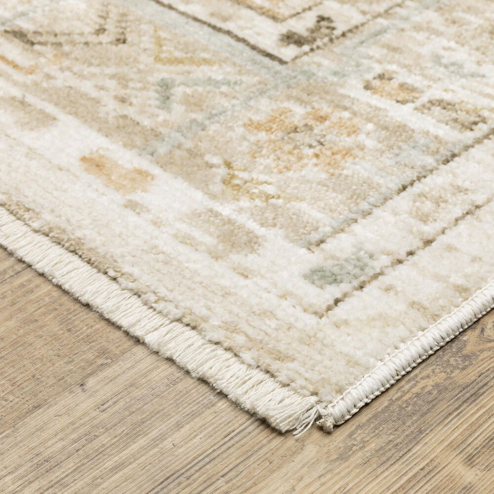 Oriental Weavers Lola LLA08 Blue and Beige 5'3" x 7'6" Area Rug, , large