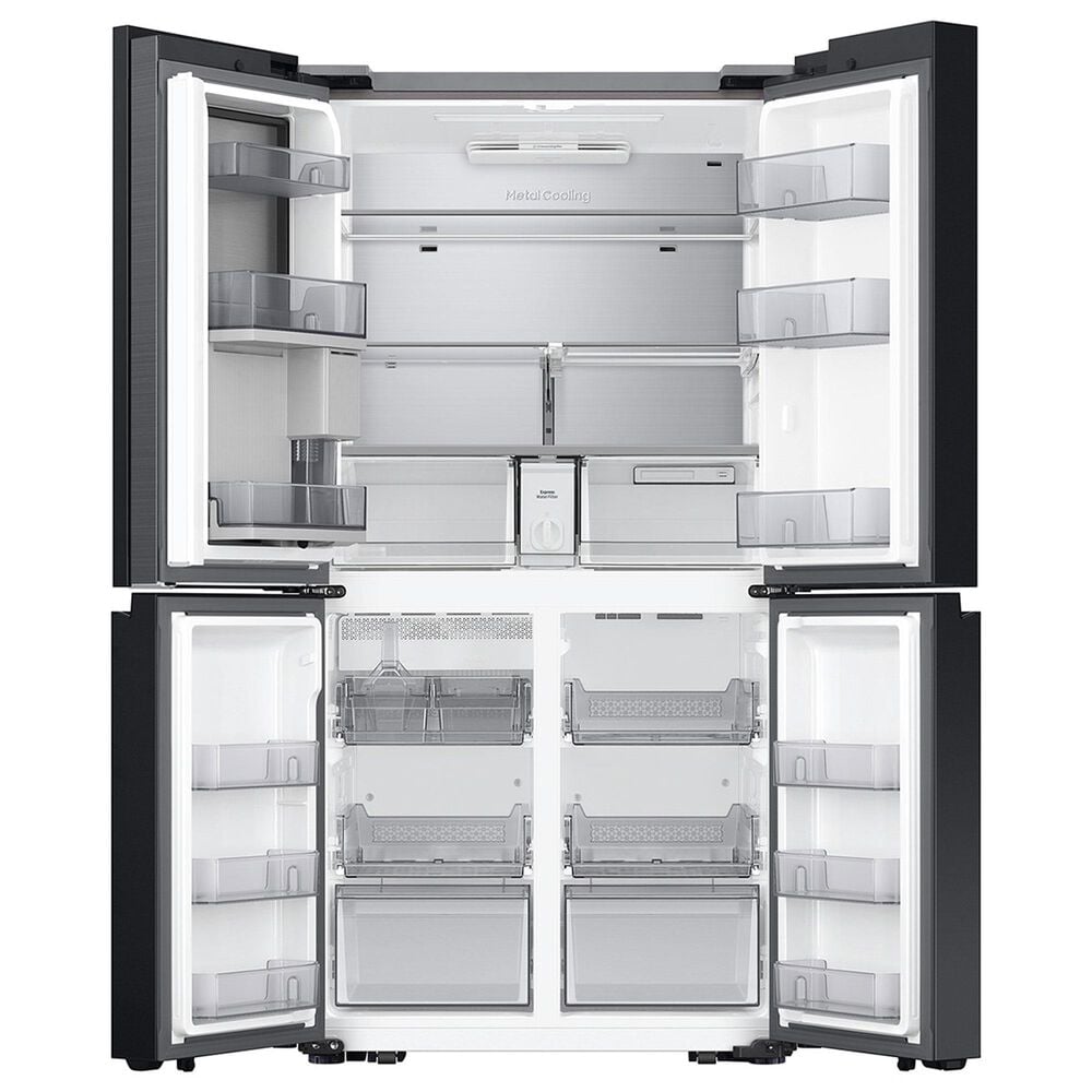 Samsung Bespoke 28.6 Cu. Ft. 4-Door Flex French Door Refrigerator with Beverage Center in Stainless Steel, , large