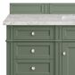 James Martin Vanities Brittany 60" Single Bathroom Vanity in Smokey Celadon with 3 cm Eternal Jasmine Pearl Quartz Top and Rectangular Sink, , large