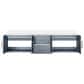 Lexora Home Geneva 80" Double Bathroom Vanity in Dark Grey with 2 cm White Cultured Marble Top and Rectangular Sinks, , large