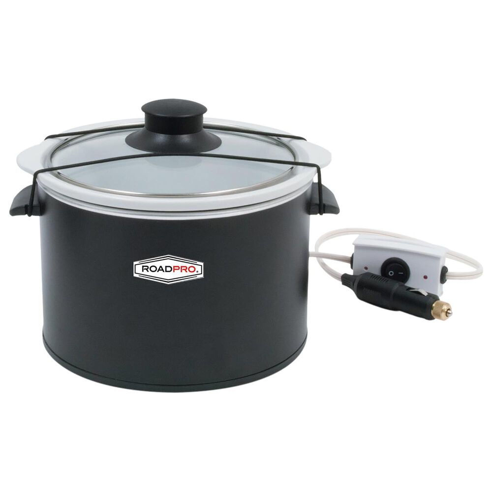 RoadPro 12-Volt 1.5 Quart Slow Cooker  Black, , large