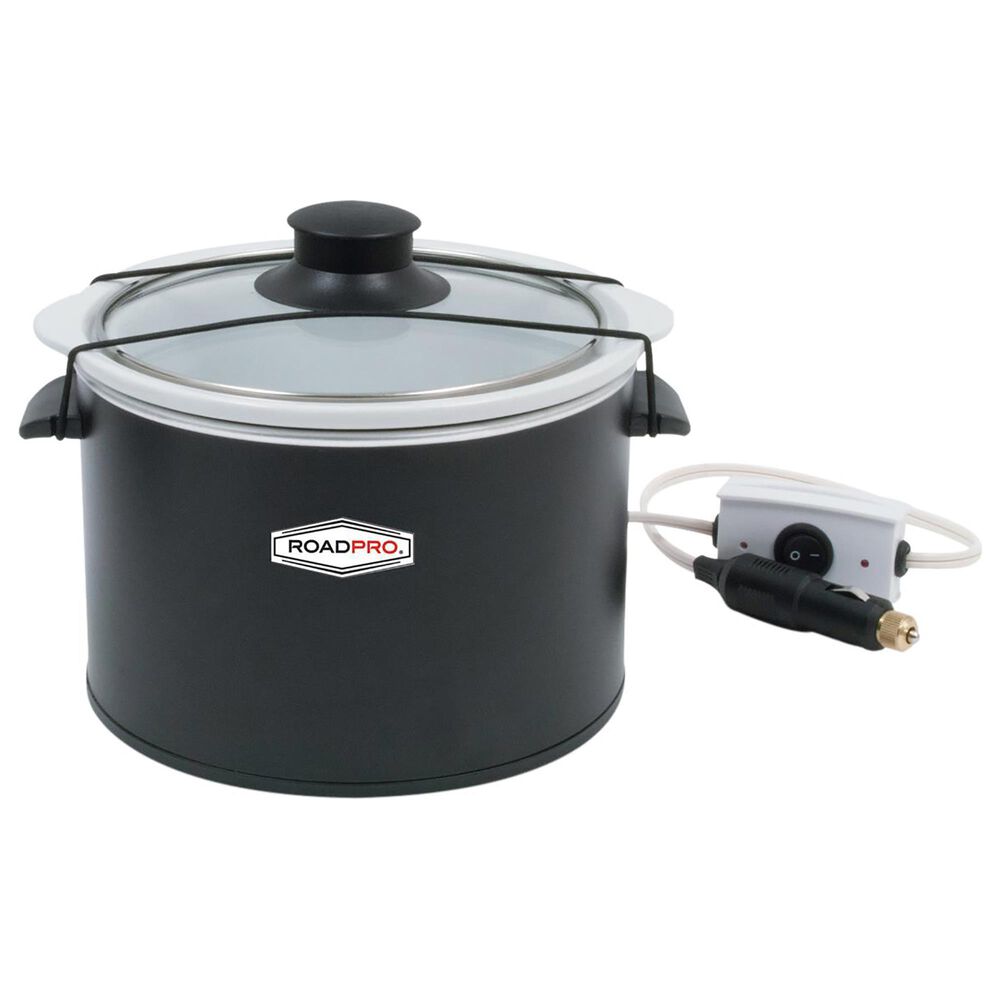 RoadPro 12-Volt 1.5 Quart Slow Cooker Black