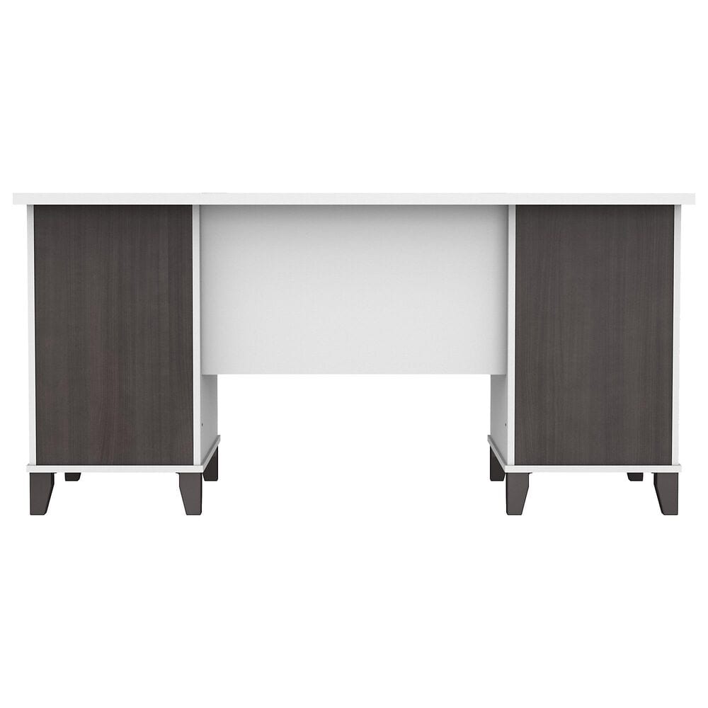 Bush Somerset 3 Piece Office Desk Set in Storm Gray/White, , large