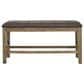 Ashley Urbinforte 25.38 Faux Leather Counter Height Dining Bench in Light Brown, , large