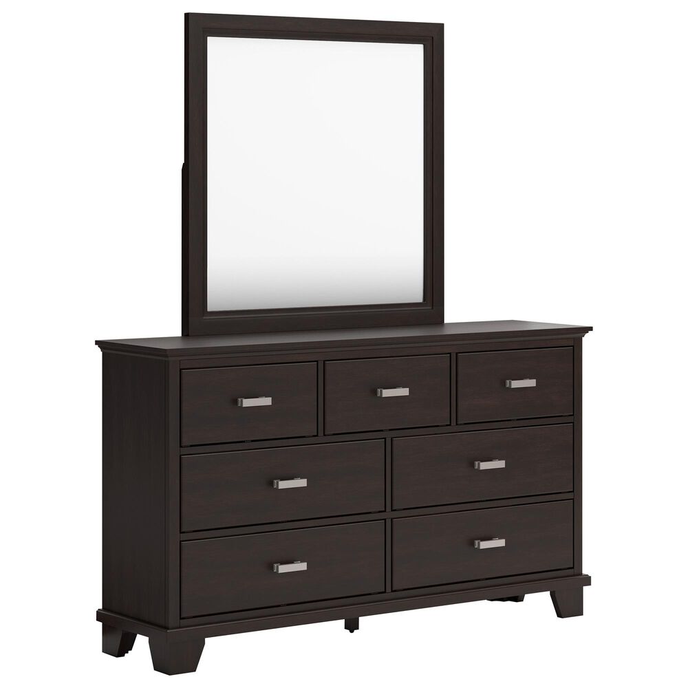 Ashley Covetown 4-Piece Full Bedroom Set in Dark Brown, , large