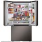 LG 27 cu. Ft 3 Door French Door, Counter Depth with Mirror InstaView Door-In-Door InPrintproof Black Stainless Steel, , large