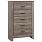 Ashley Zelen 5-Piece King Bedroom Set in Warm Gray, , large