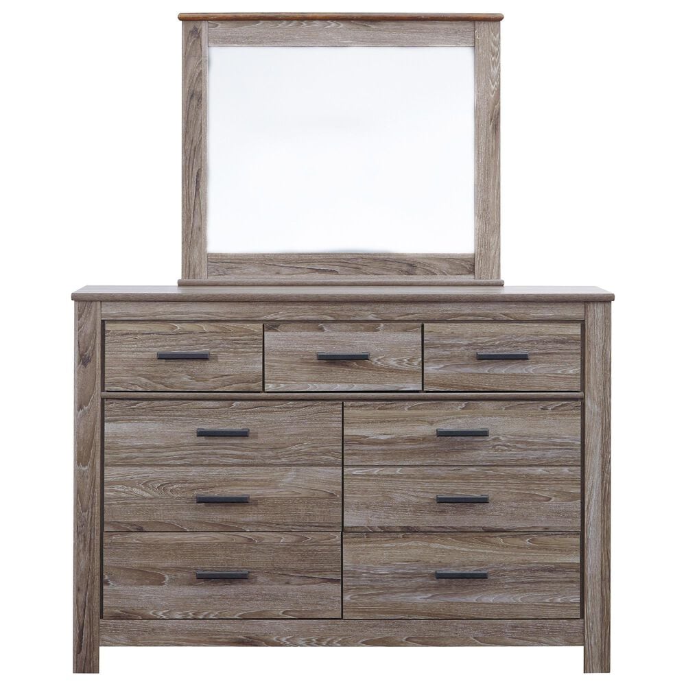 Ashley Zelen 3-Piece Queen Bedroom Set in Warm Gray, , large