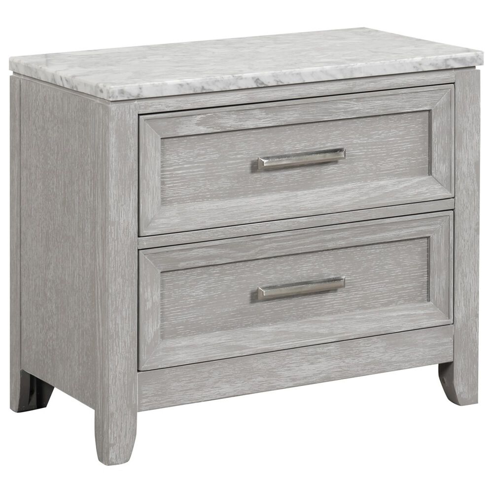 New Heritage Design Fiona 4-Piece Queen Bedroom Set in Mist Gray, , large