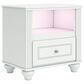 Ashley Kozlani 1-Drawer Nightstand in White, , large