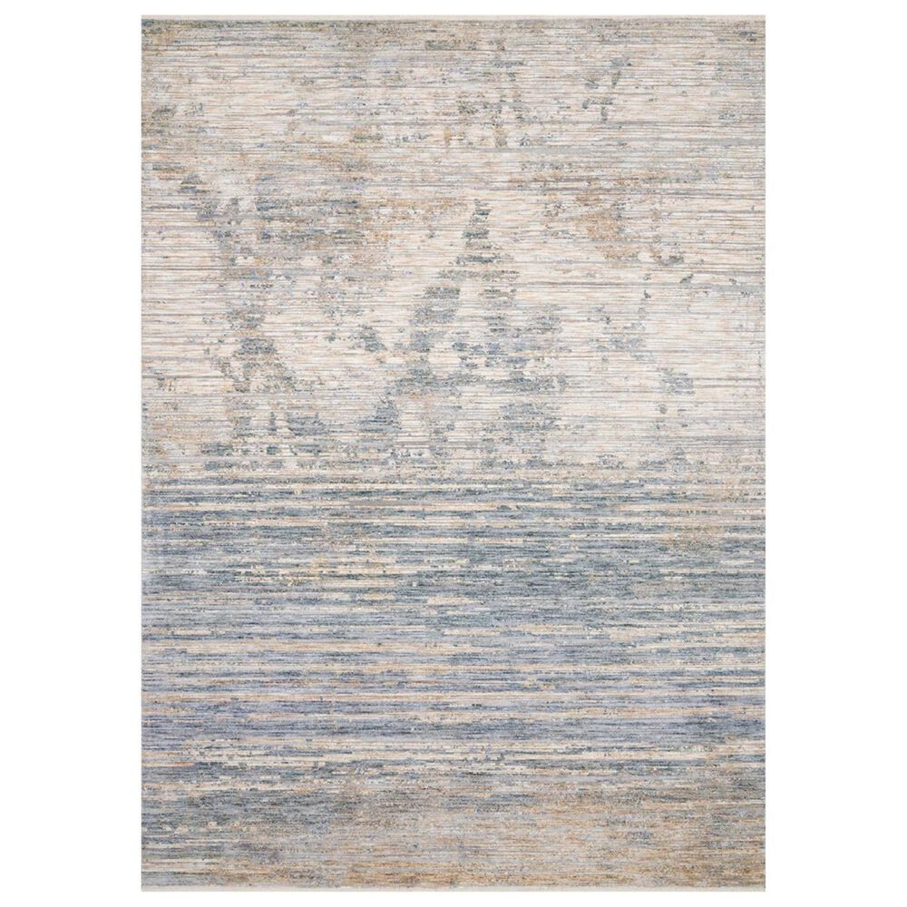 Loloi Pandora PAN-06 5" x 8" Ivory and Blue, , large
