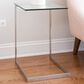 Lumisource Zenn End Table in Stainless Steel and Clear, , large