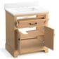 Kohler Charlemont 30" Single Bathroom Vanity in Light Oak with 3 cm White Quartz Top and Rectangular Sink, , large