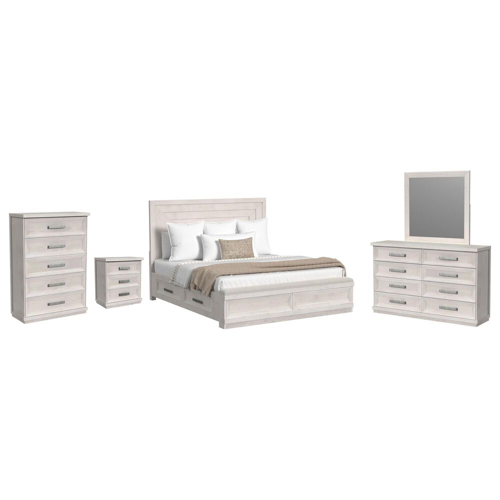 Mayberry Hill Avalanche 5-Piece Queen Bedroom Set in Antique White, , large