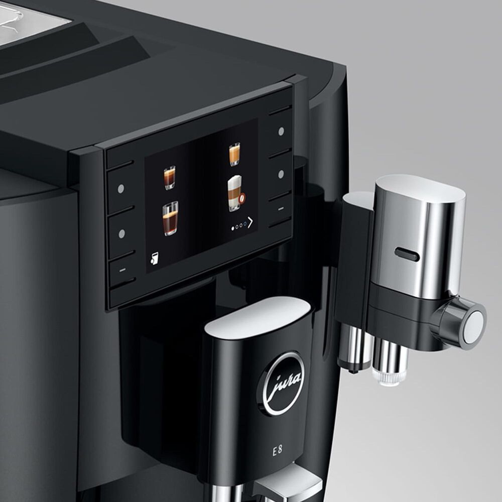 Jura E8 64 Oz Automatic Coffee Maker in Piano Black, , large