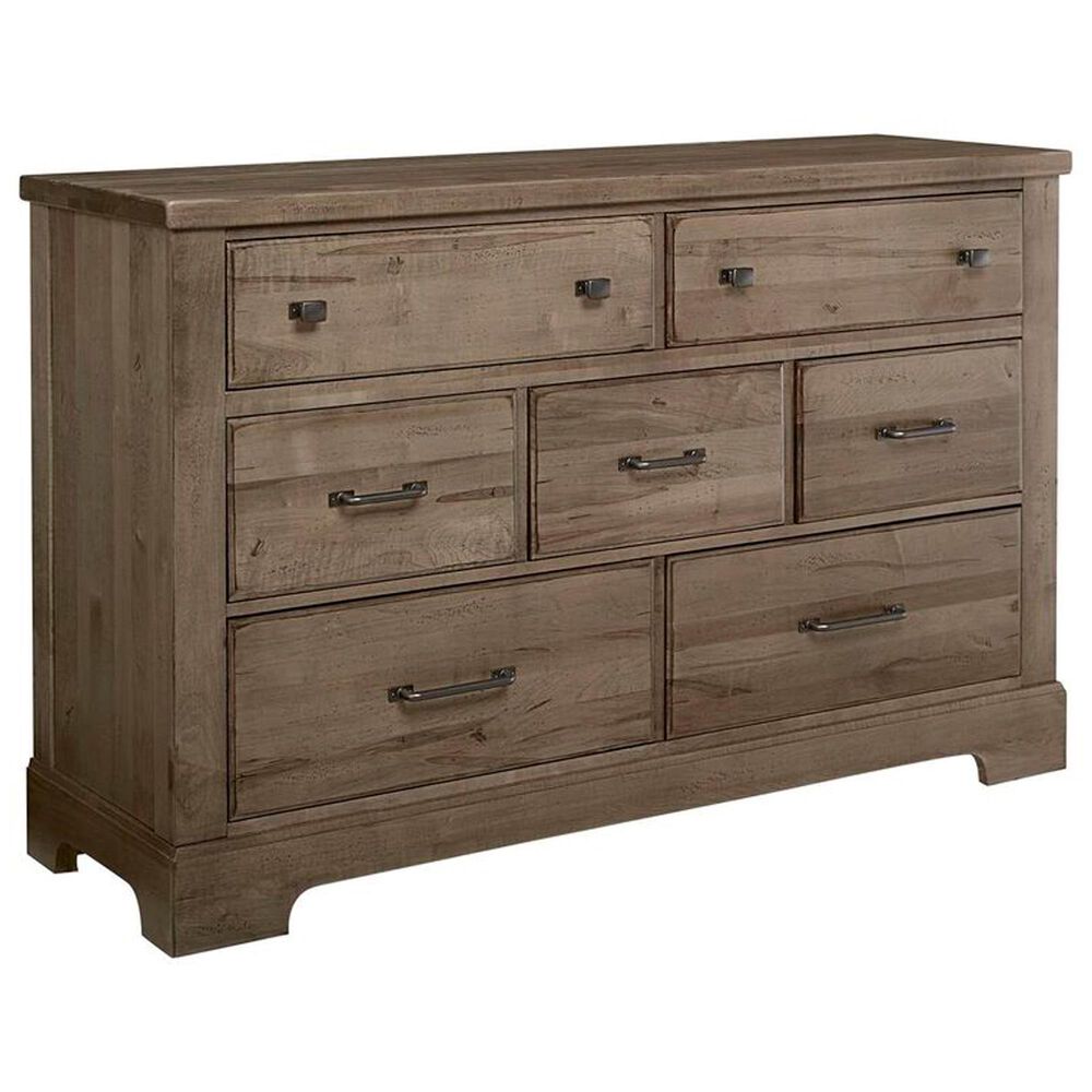 Viceray Collections Cool Rustic 7-Drawer Dresser with Mirror in Stone Grey, , large