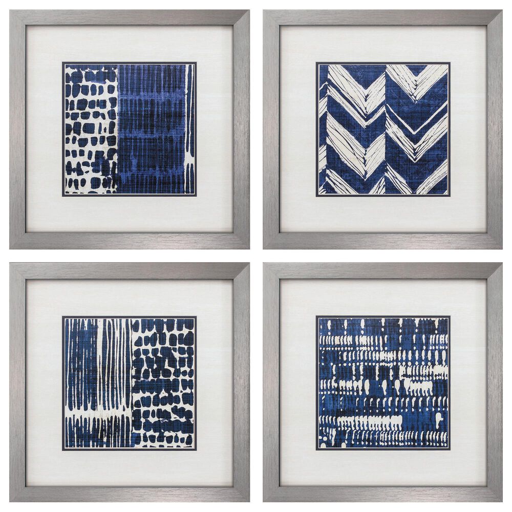Propac Indigo Batik Wall Art in Blue (Set of 4), , large