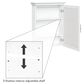 RiverRidge Home Somerset Wall Cabinet with Mirror in White, , large
