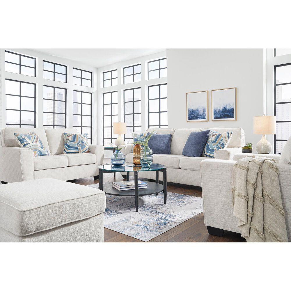 Ashley Cashton Stationary Sofa and Loveseat Set in Snow, , large