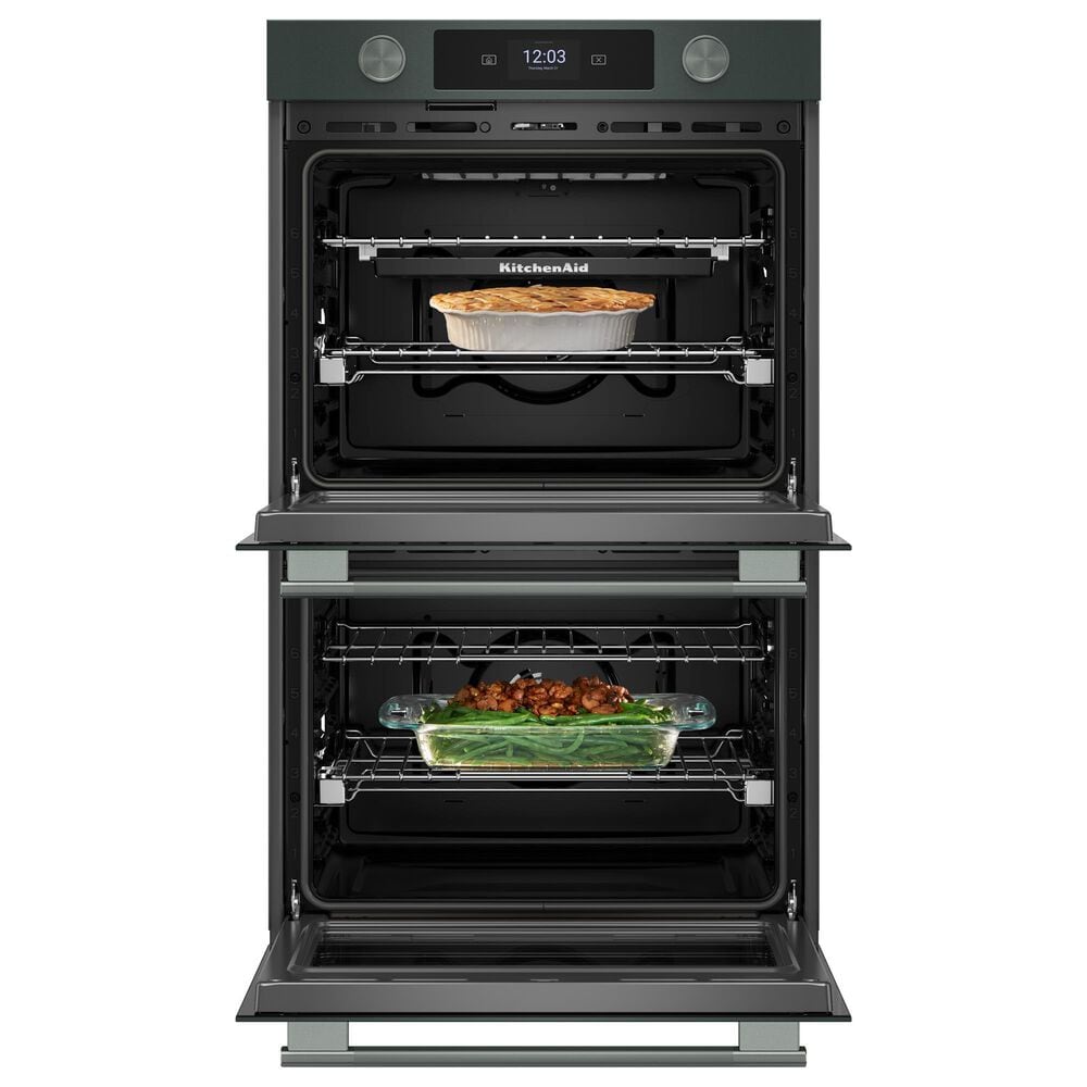KitchenAid 10 Cu. Ft. Smart Electric Double Wall Oven with Intelligent Cooking Camera in Juniper, , large