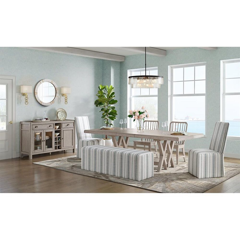 Golden Wave Furniture Coronado 78"-102" Dining Table in Khaki - Table Only, , large