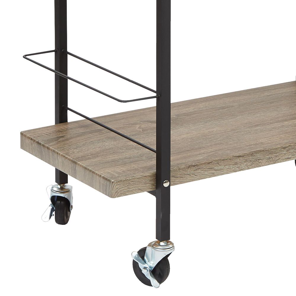OSP Home Maxell Serving Cart in Ash and Black, , large
