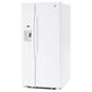 GE Appliances 23 Cu. Ft. Side by Side Refrigerator with Energy Star Certified in White, , large