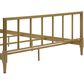 Furniture of America Blair Queen Slat Bed in Gold, , large
