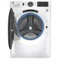 GE Appliances 4.8 Cu. Ft. Front Load Washer and 7.8 Cu. Ft. Electric Dryer Laundry Pair in White, , large