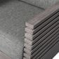 Armen Living Vivid Outdoor Patio Arm Chair in Light Gray, , large
