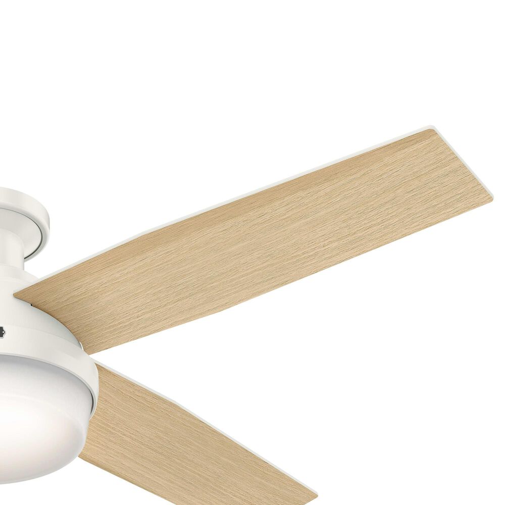 Hunter Dempsey Low Profile 52&quot; Ceiling Fan with Lights in Fresh White, , large