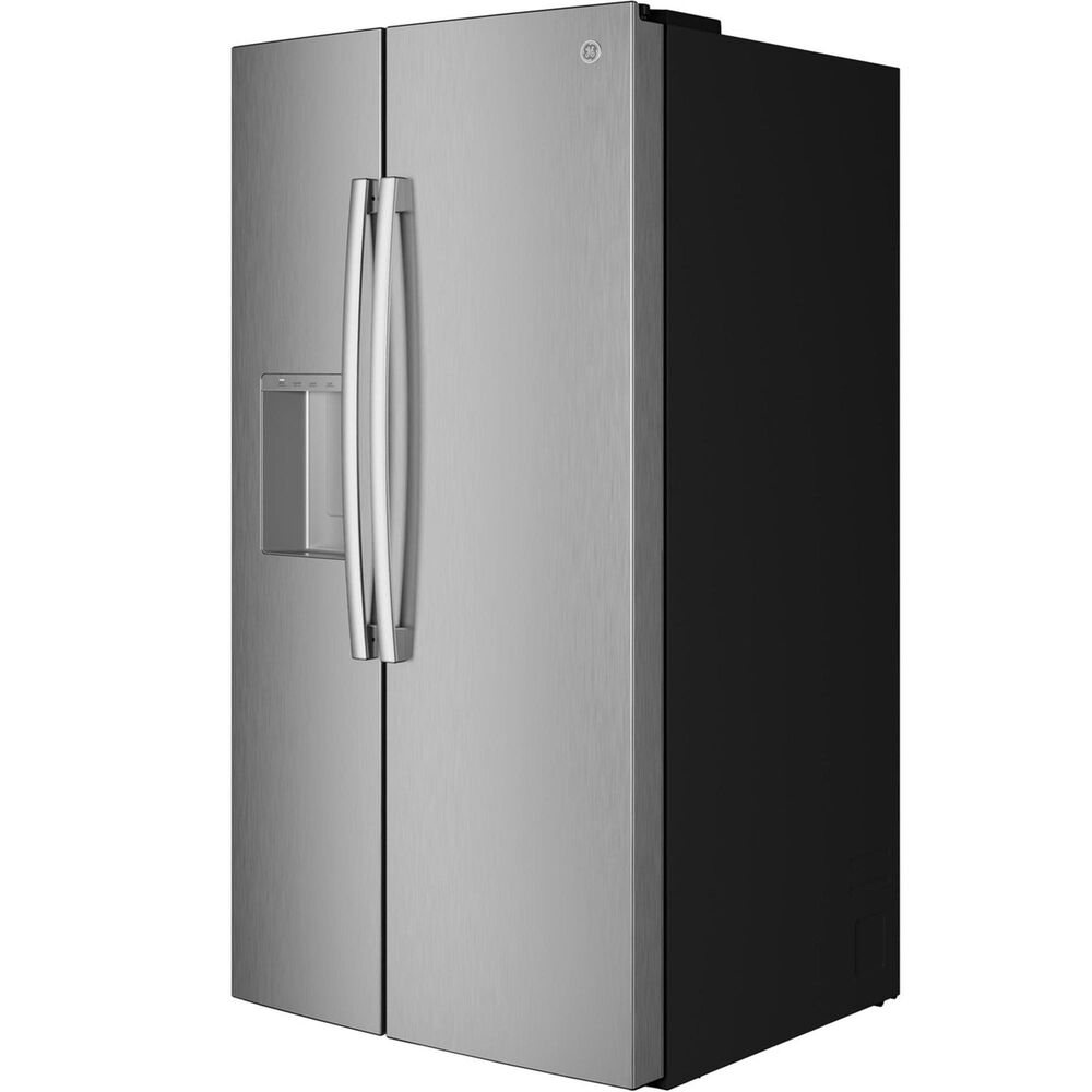 GE Appliances 27.7 Cu. Ft. Side-By-Side Refrigerator with LED Light Walls and Extra Tall Dispenser in Fingerprint Resistant Stainless Steel, , large