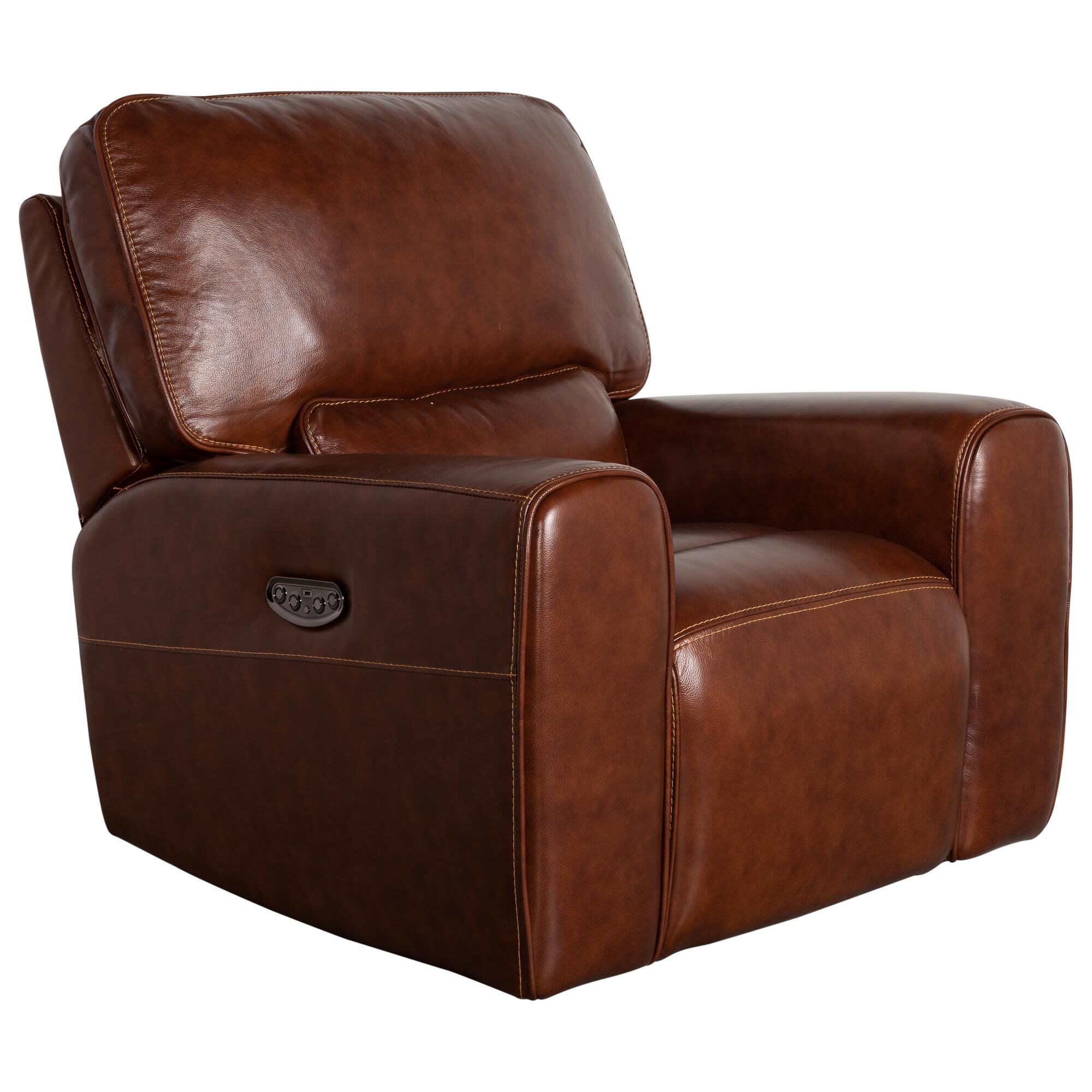 Italiano Furniture Leather Power Gliding Recliner with Power