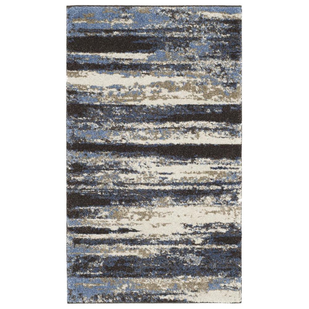 Safavieh Retro RET2138-1165 3" x 5" Cream and Blue Area Rug, , large