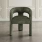 Waltham Gwen Open-Back Upholstered Arm Chair in Forest, , large