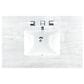 James Martin Vanities Breckenridge 48" Single Bathroom Vanity in Bright White with 3 cm Arctic Fall Solid Surface Top and Rectangular Sink, , large