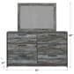 Ashley Baystorm 6 Drawer Dresser and Wide Frame Mirror in Gray, , large