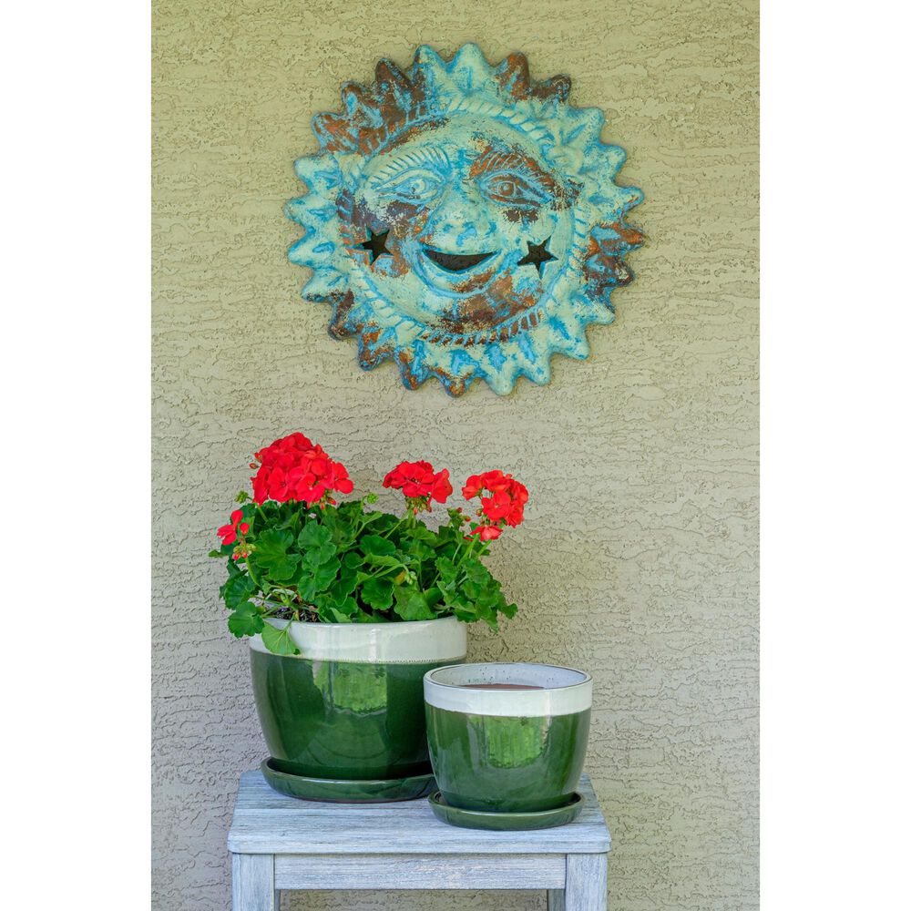 Alfresco Home Apollo Patio Sun Face in Blue Dust, , large