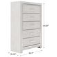 Ashley Altyra 5 Drawer Chest in White, , large