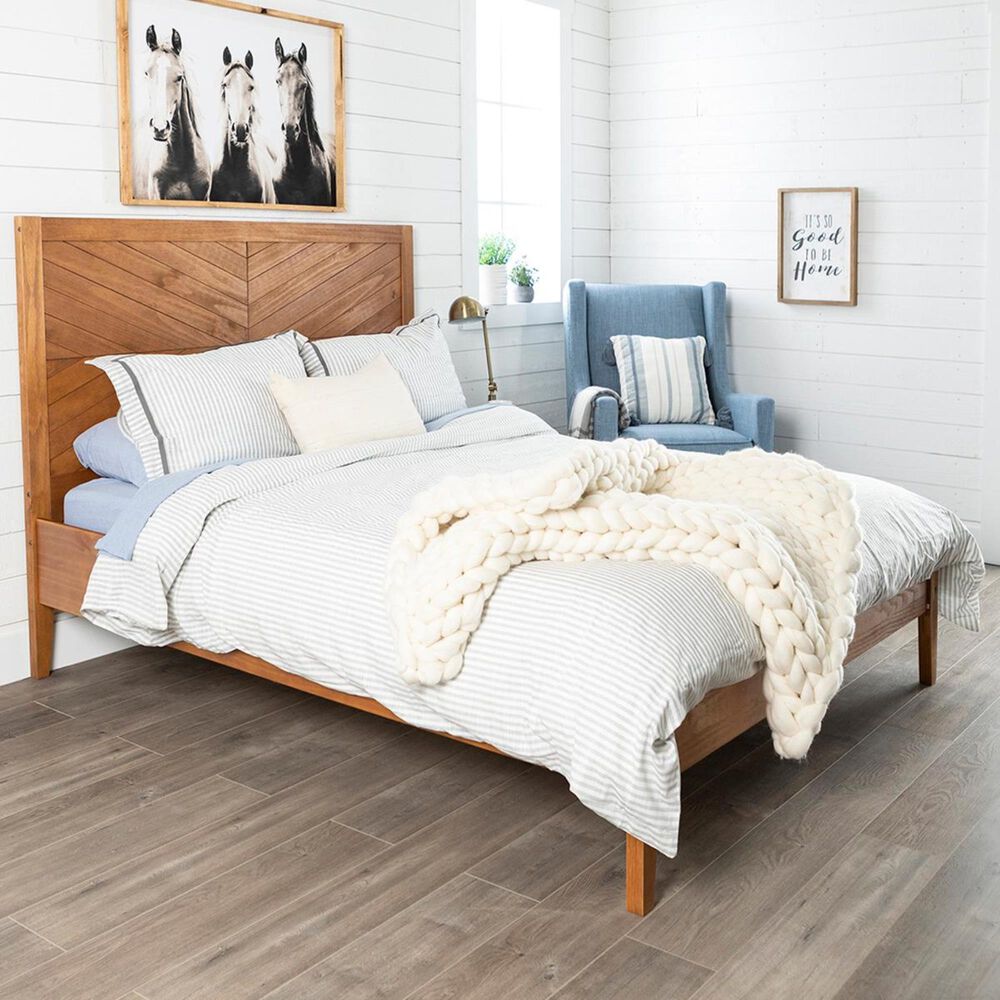 Walker Edison Queen Bed in Caramel Nebraska Furniture Mart