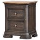 Cedar and Sage Grand Louie 2 Drawer Small Nightstand in Ebony and Wheat, , large