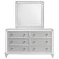 New Heritage Design Stardust 4-Piece Queen Bedroom Set in White and Silver, , large