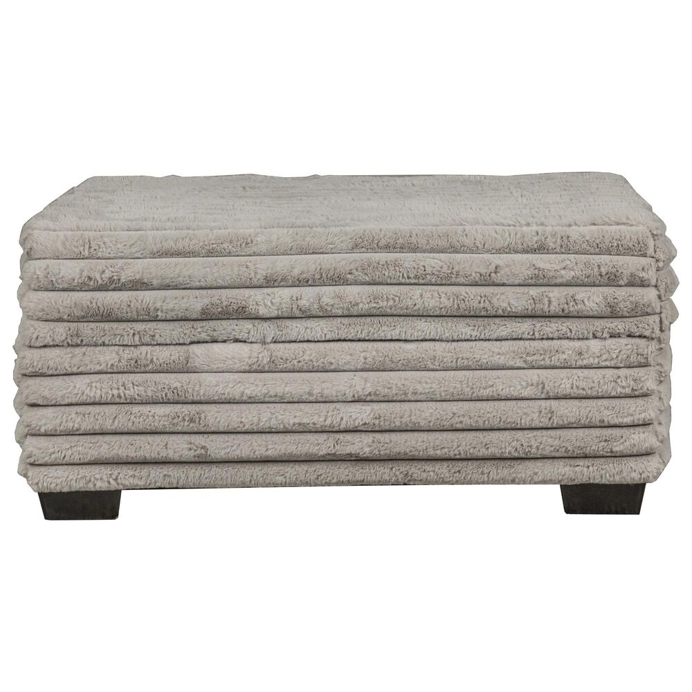 J Cooper USA Storage Ottoman in Julia Fog, , large