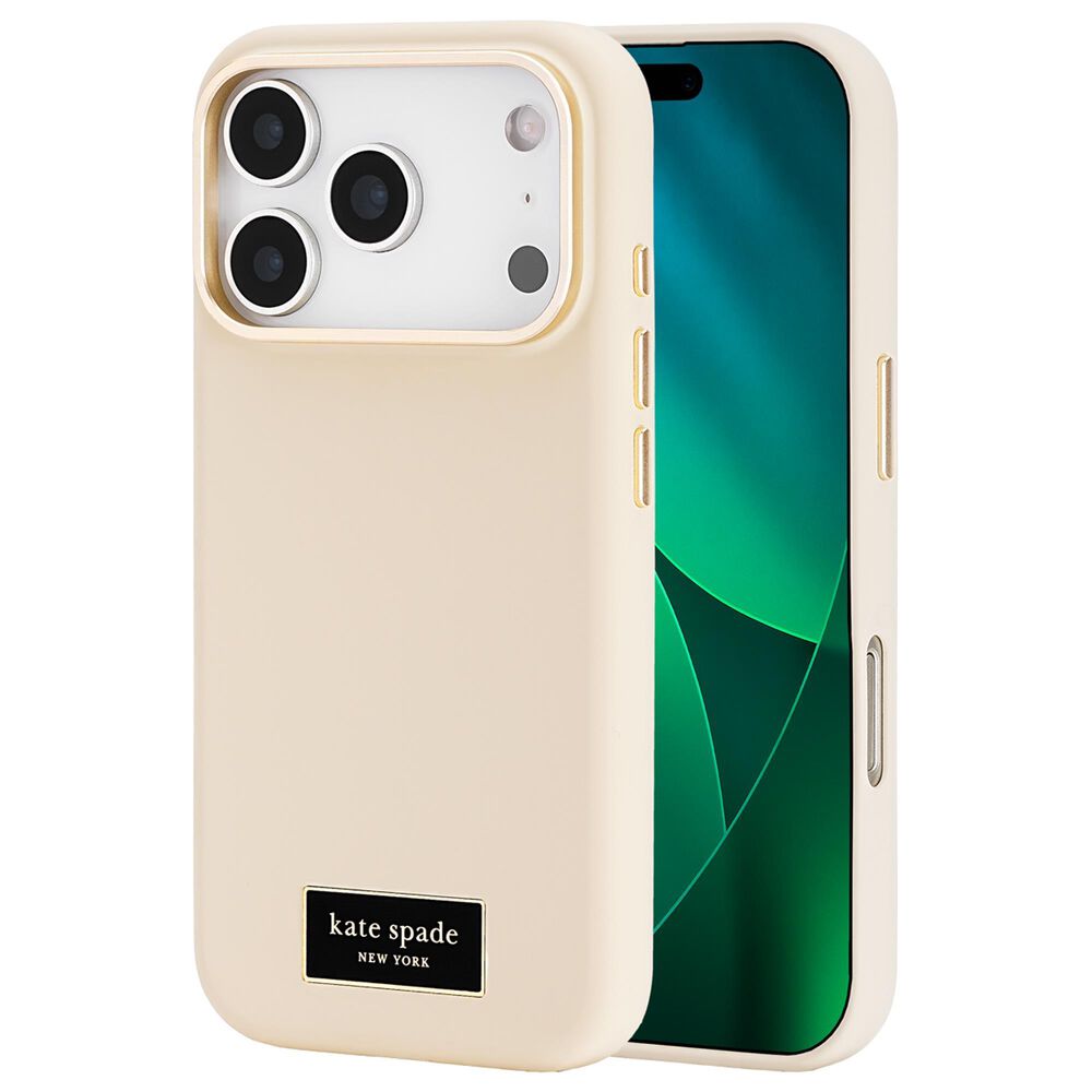 Kate Spade Silicone MagSafe Case for Apple iPhone 17 Pro in Icon Perfect Beige, , large