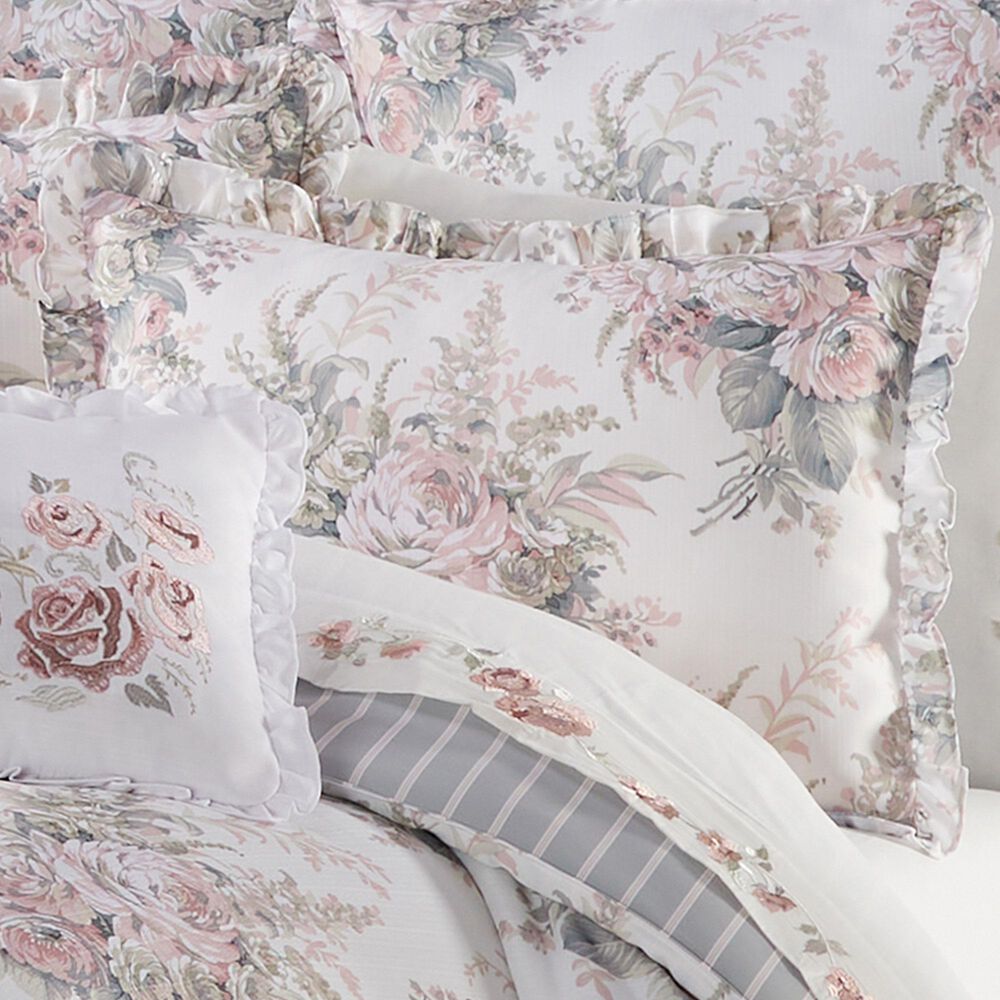 Royal Court Estelle 4-Piece Queen Comforter Set in Blush, , large