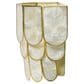 Creative Coop Gatsby 4-Tier Wall Sconce in Natural and Gold, , large